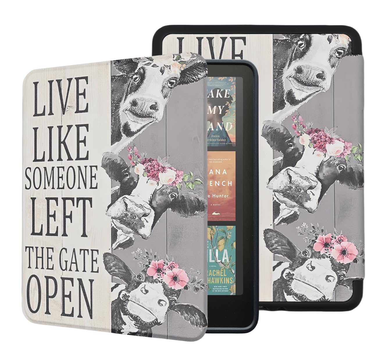 Case for All-New Kindle Paperwhite 12th Gen 2024 and Kindle Colorsoft Signature Edition, Book Lovers Gifts Lightweight PU Leather Protective Cover with Auto Sleep Wake Hand Strap