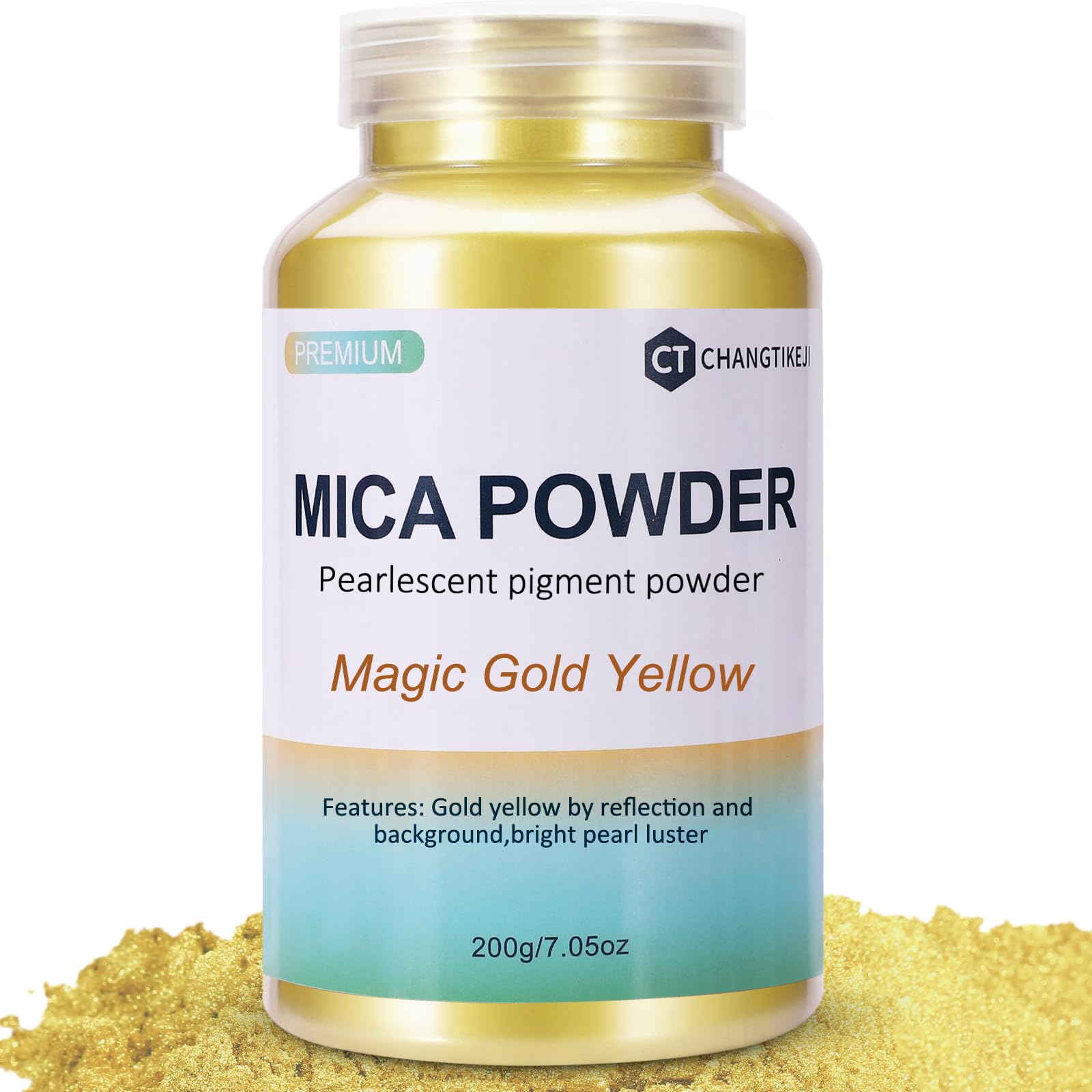 CHANGTIKEJI Mica Powder，24 Colors - 10g/Bottle of Natural Pigment Powder for Epoxy Resin，Soap Making，Candle Making,Lip Gloss,Car Freshies,Dye,Nail Polish,Bath Bombs