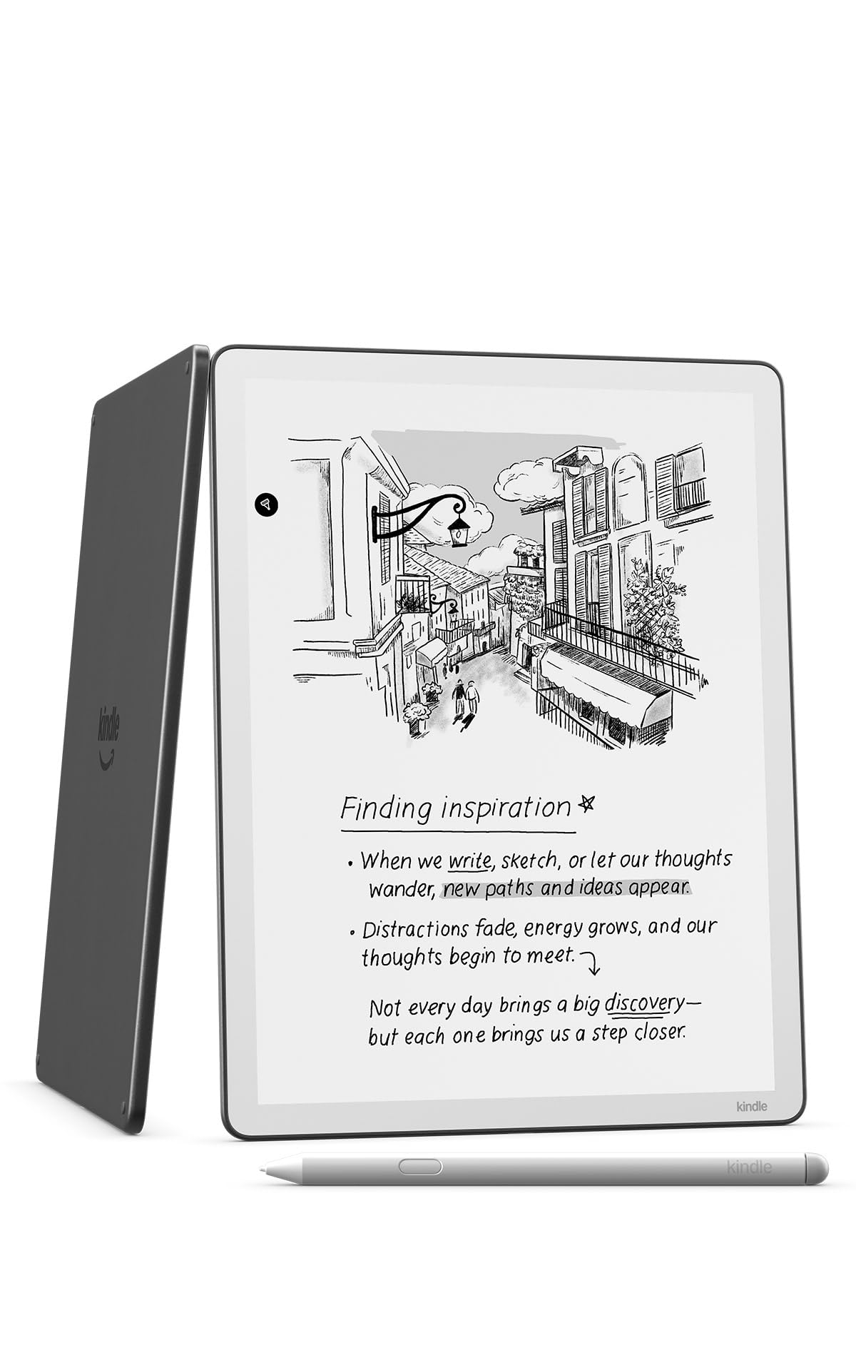 Amazon Kindle Scribe 32GB (newest model) — 11” paper-like display with front light — Thinner, lighter, faster — Write in notebooks, documents, and books. Includes Premium Pen - Graphite