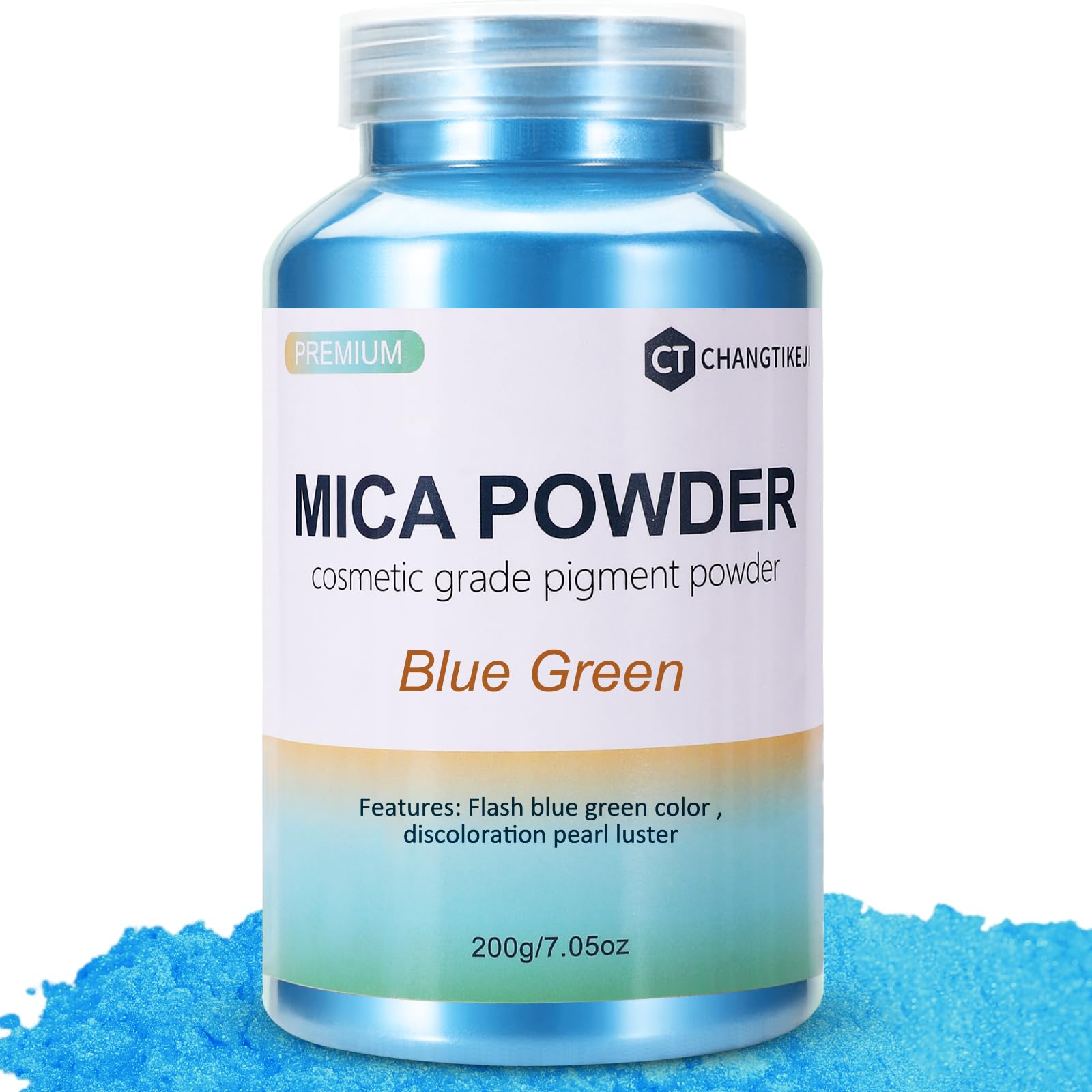 CHANGTIKEJI Mica Powder，24 Colors - 10g/Bottle of Natural Pigment Powder for Epoxy Resin，Soap Making，Candle Making,Lip Gloss,Car Freshies,Dye,Nail Polish,Bath Bombs