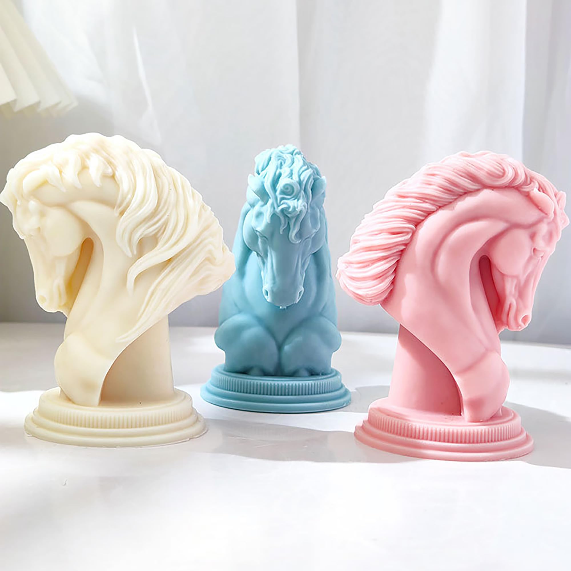Animal & Owl Resin & Silicone Candle Mold Set - 3D Animal Mold for Home Decor & Candle Making
