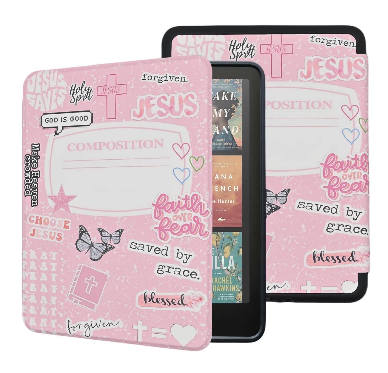 Case for All-New Kindle Paperwhite 12th Gen 2024 and Kindle Colorsoft Signature Edition, Book Lovers Gifts Lightweight PU Leather Protective Cover with Auto Sleep Wake Hand Strap