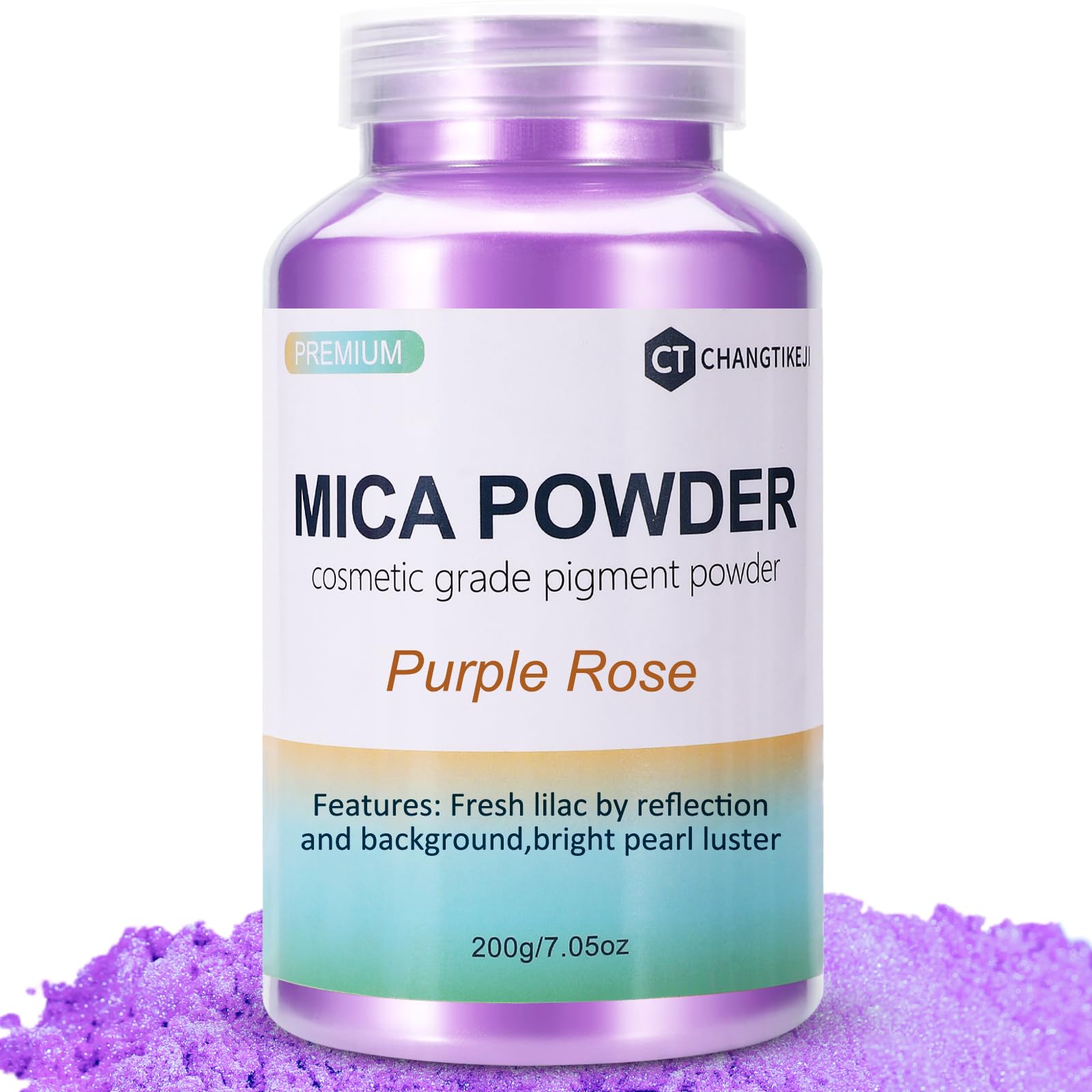 CHANGTIKEJI Mica Powder，24 Colors - 10g/Bottle of Natural Pigment Powder for Epoxy Resin，Soap Making，Candle Making,Lip Gloss,Car Freshies,Dye,Nail Polish,Bath Bombs