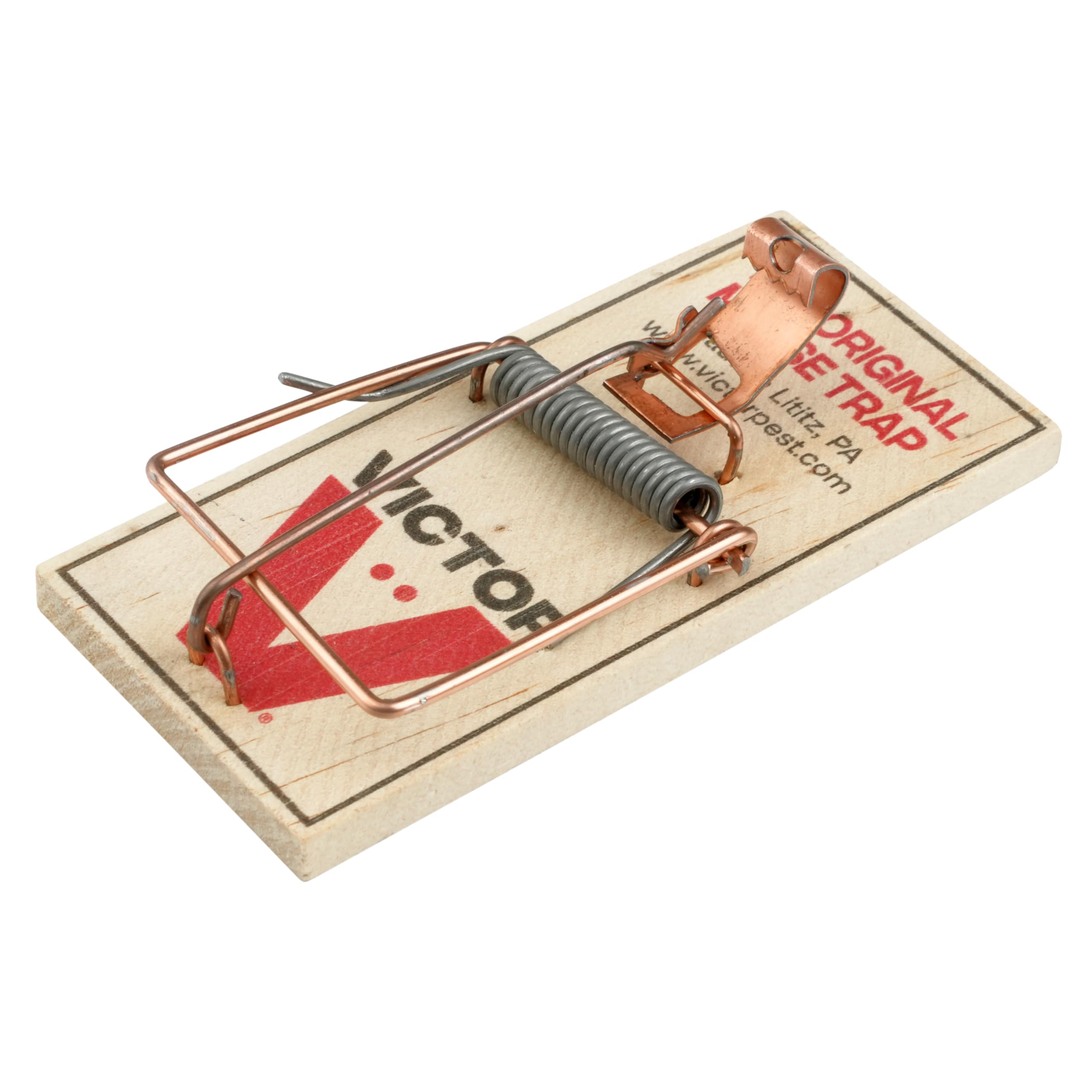 Victor Mouse Traps M035-12, Plastic Pedal, Sustainably Sourced FSC Wood, Wooden Mouse Traps, 12 Pack
