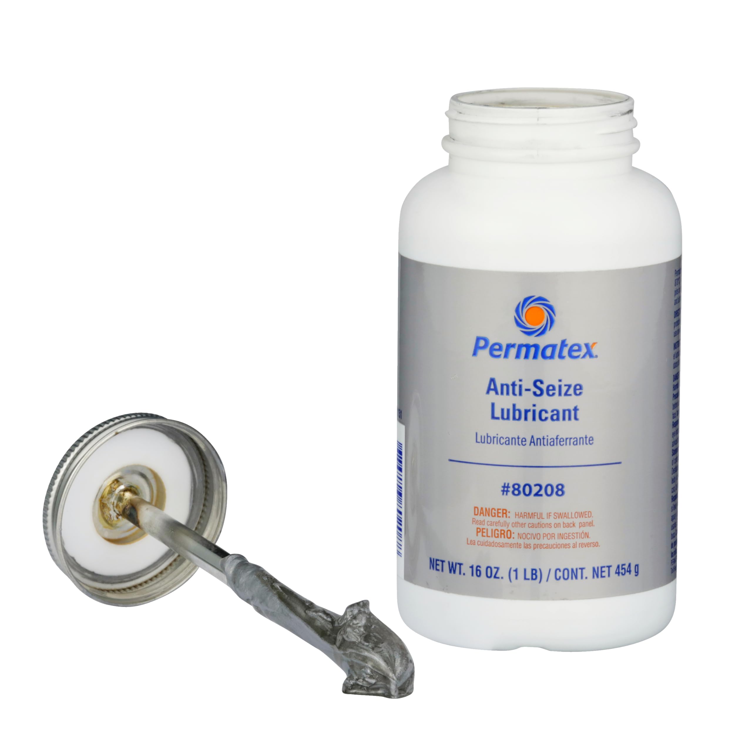 Permatex 80078 Anti-Seize Lubricant with Brush Top Bottle, 8 oz.