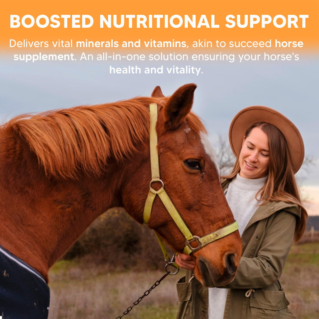 Equerry's Cu-Shine Total Horse Health Pellet Supplement, Horse Probiotics, Biotin for Radiant Coat, Digestive Supplements for Constipation and Gut Health - 5LB