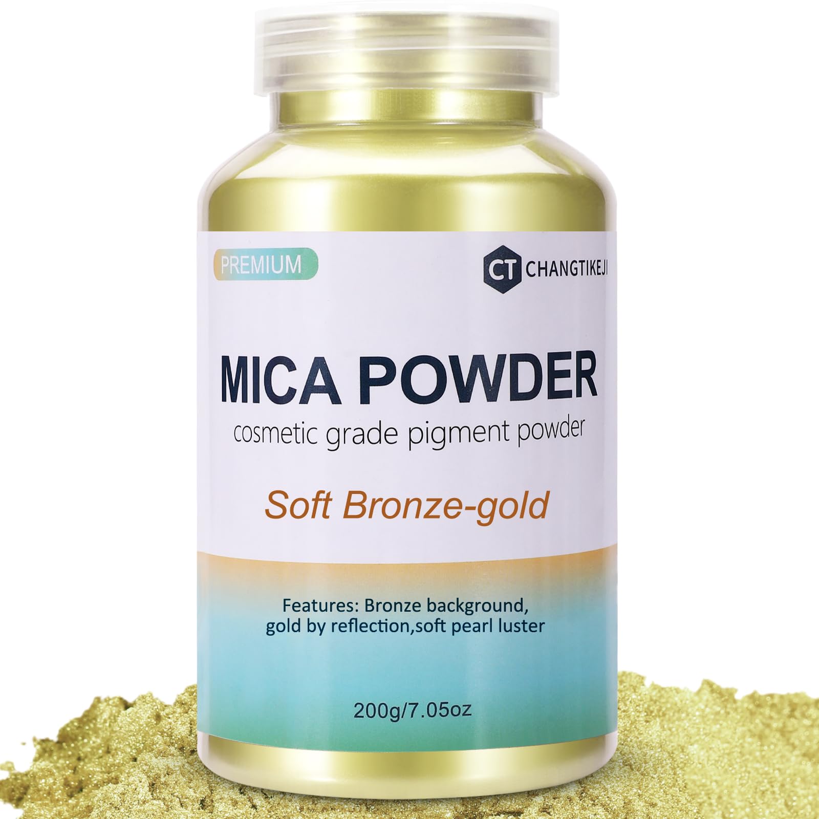 CHANGTIKEJI Mica Powder，24 Colors - 10g/Bottle of Natural Pigment Powder for Epoxy Resin，Soap Making，Candle Making,Lip Gloss,Car Freshies,Dye,Nail Polish,Bath Bombs