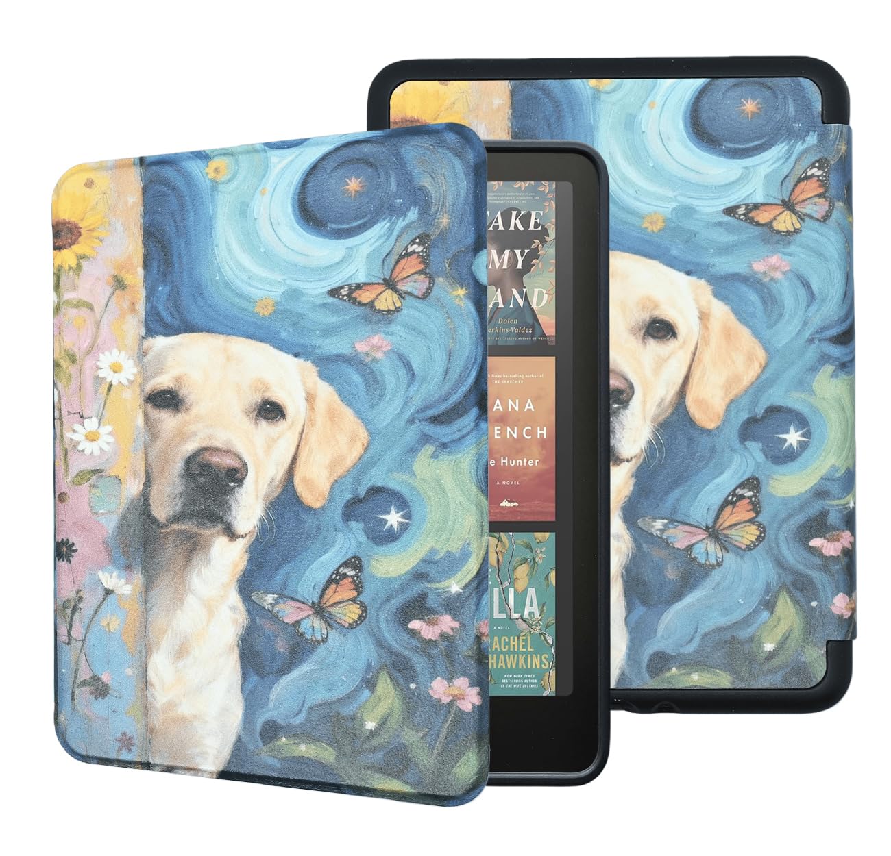 Case for All-New Kindle Paperwhite 12th Gen 2024 and Kindle Colorsoft Signature Edition, Book Lovers Gifts Lightweight PU Leather Protective Cover with Auto Sleep Wake Hand Strap