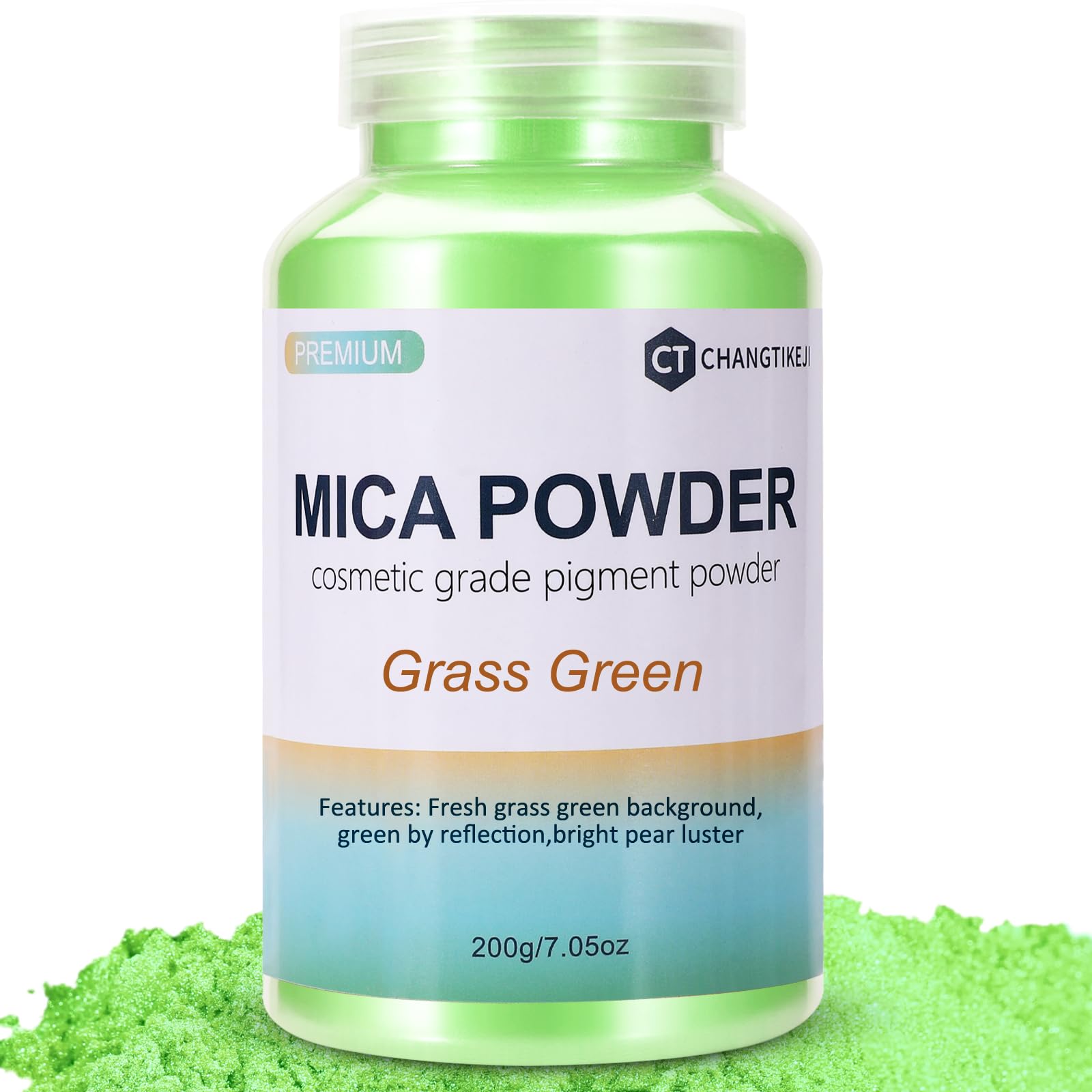 CHANGTIKEJI Mica Powder，24 Colors - 10g/Bottle of Natural Pigment Powder for Epoxy Resin，Soap Making，Candle Making,Lip Gloss,Car Freshies,Dye,Nail Polish,Bath Bombs