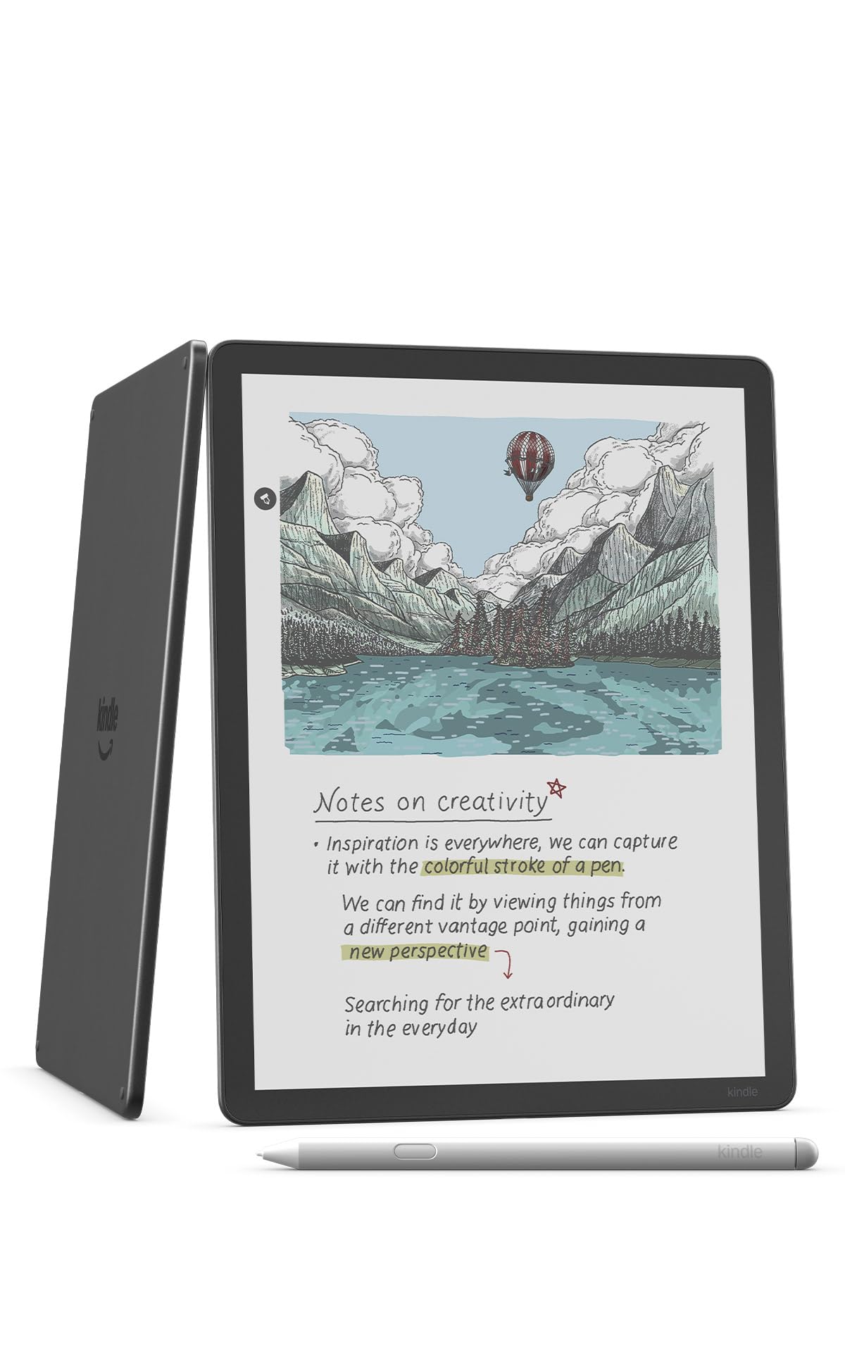Amazon Kindle Scribe Colorsoft 32GB (newest model) — 11” paper-like color display with front light — Thin, light, powerful — Write in notebooks, documents, and books. Includes Premium Pen - Graphite