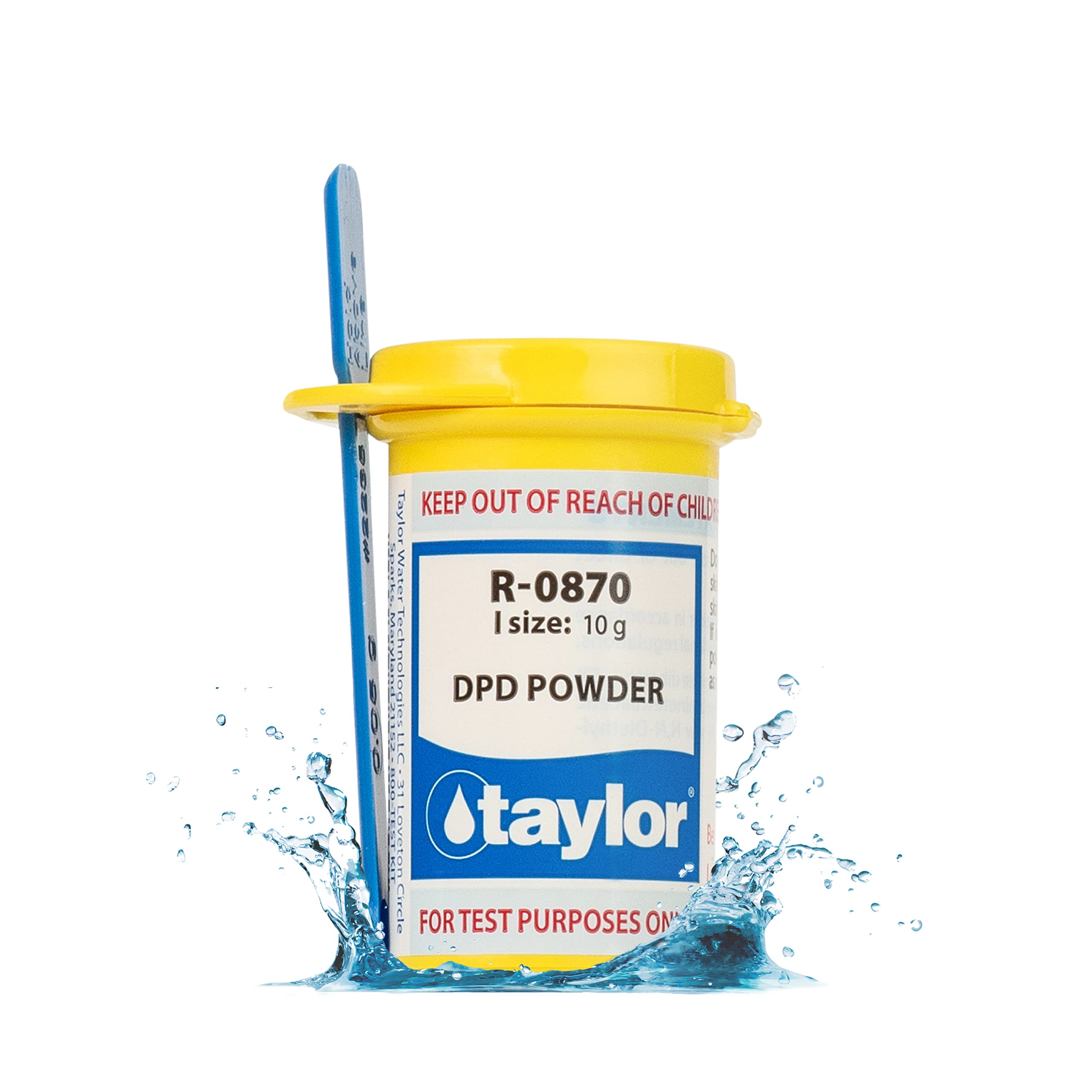 Taylor Technologies R-0870-I DPD Powder for Swimming Pool, 10gm, White
