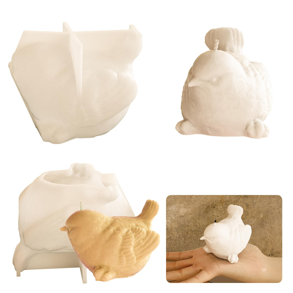 Ghost Skull Man Cylinder Candle & Resin Mold - Resin Casting Silicone Molds for Home Decor & Candle Making Wave Spiral Mold