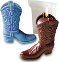 Cool Boot Shape Candle Molds, 3D Cowboy Chocolate Molds, Cowboy Boot Silicone Molds for Resin Candle Soap Wax Making, Silicone Fondant Jelly Ice Cake Decoration Mold for Crafts Baking Tool