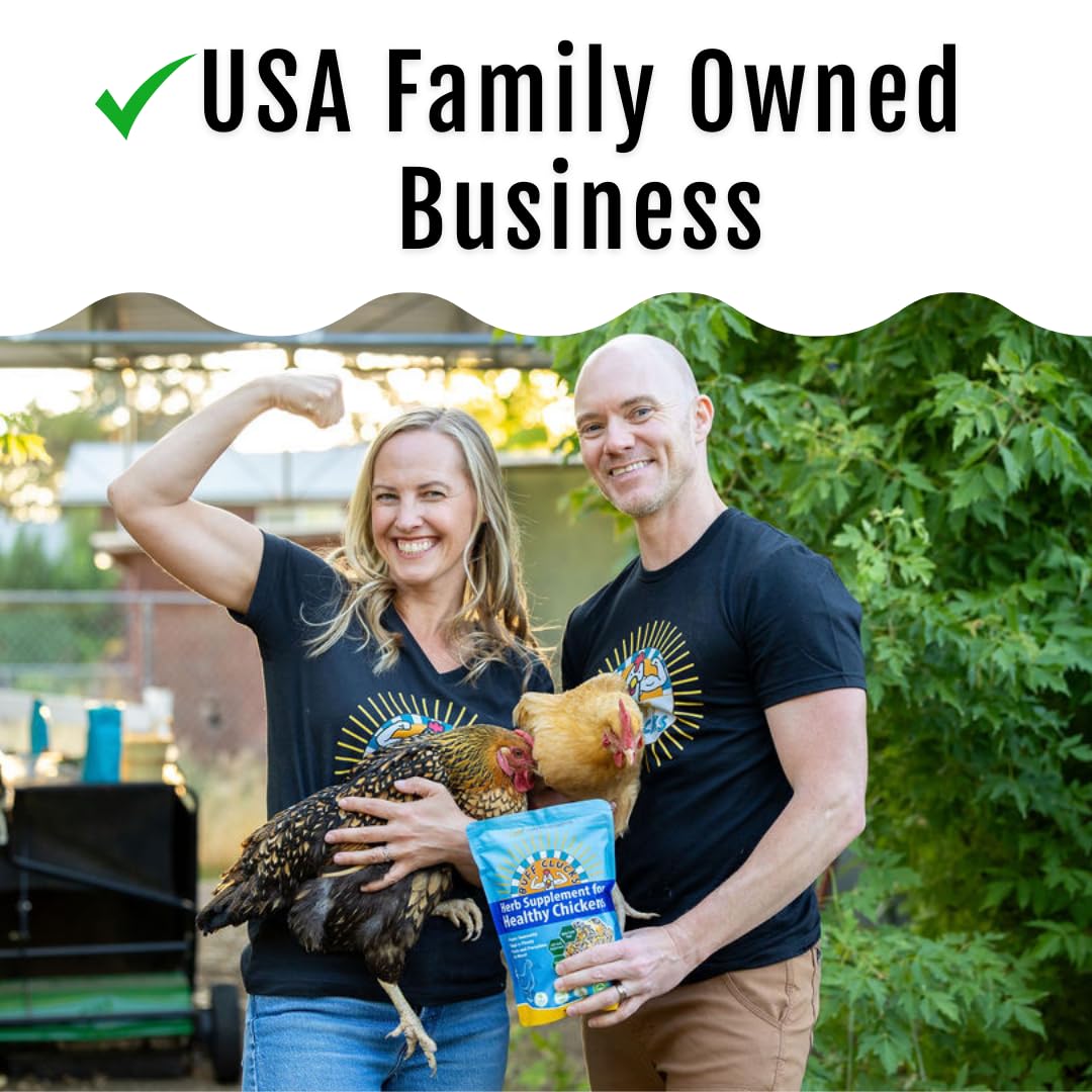 Buff Clucks Chick Formula Herbal Supplement for Baby Chicks – All-Natural Botanical Blend for Daily Wellness, Feather Quality – Plant-Based Herbs for Coop Snacks - Calendula, Oregano, Lemon Balm, USA