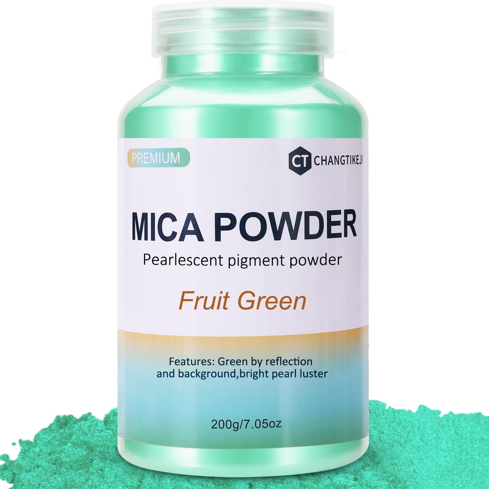 CHANGTIKEJI Mica Powder，24 Colors - 10g/Bottle of Natural Pigment Powder for Epoxy Resin，Soap Making，Candle Making,Lip Gloss,Car Freshies,Dye,Nail Polish,Bath Bombs