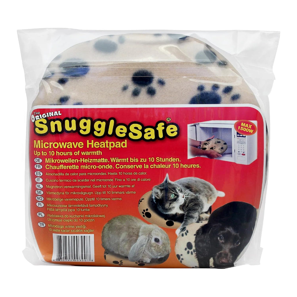 SnuggleSafe Original Microwave Heat Pad for Pets - Chew Proof, Water Resistant Heating Disc for Dogs, Cats, Rabbits, Guinea Pigs and Small Animals - Up to 10 Hours Warmth