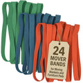 12 Pack Variety Extra Large Moving Rubber Bands for Furniture and Moving Blankets - Extra Strength Rubber Mover Bands - 42", 36" and 30" Length - Moving Supplies by Kitchentoolz