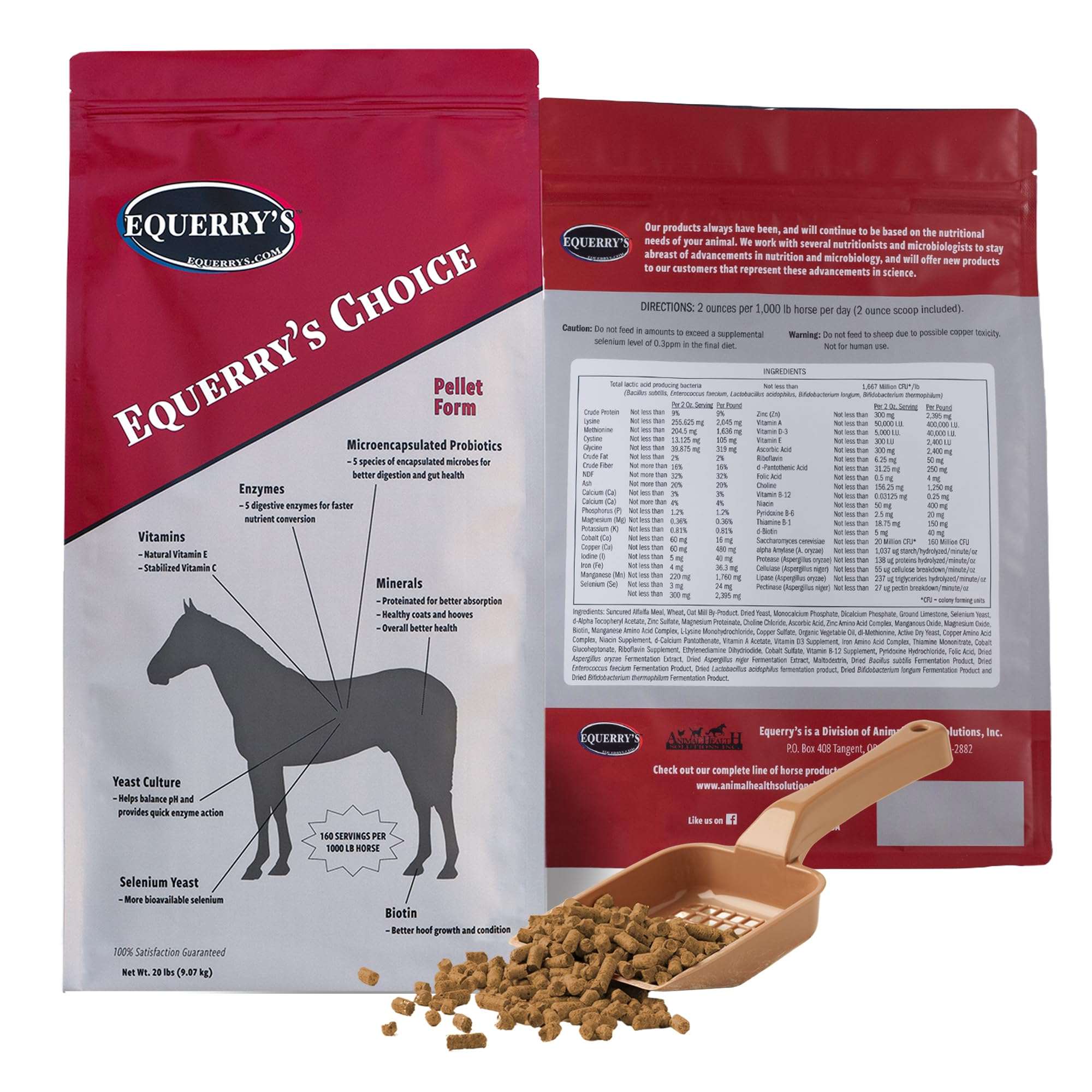 Equerry's Choice Horse Pellets - Complete Nutritional Supplement | Digestive Enzymes | Chelated Vitamins and Minerals | Horse Supplements | 5 lb