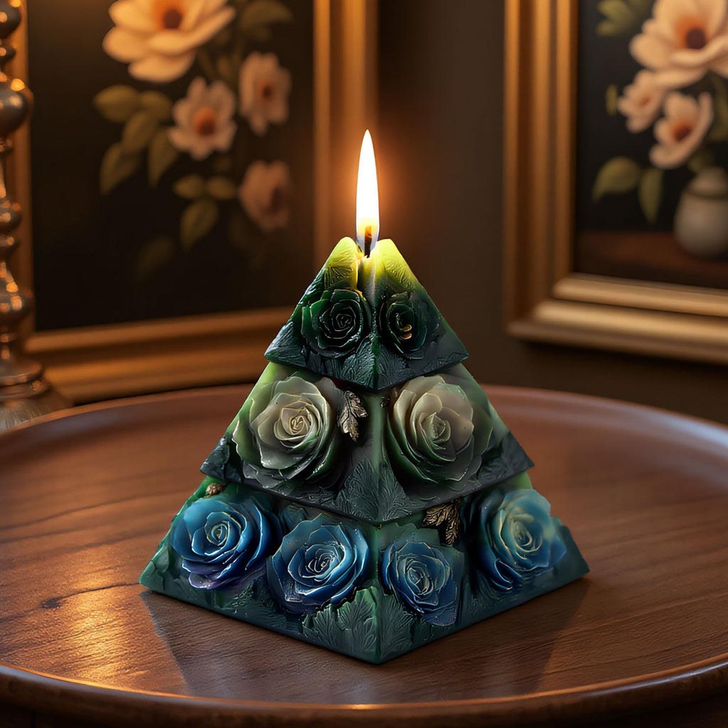 Flower Succulent Tulip Rose Cylinder Molds Silicone Wave Spiral Candle Mold - Silicone Resin Casting Molds for Candle & Resin & Soap Craft Supplies
