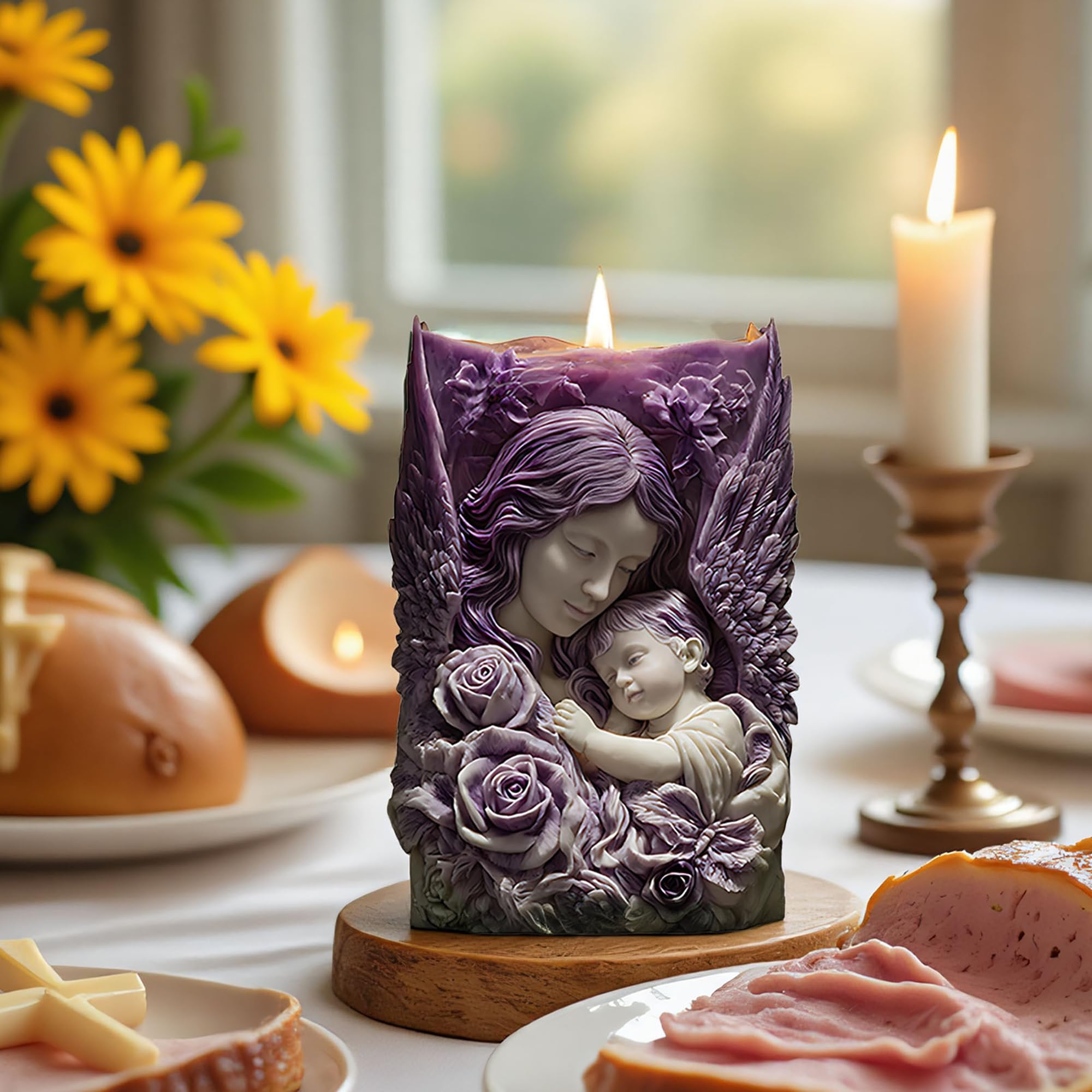 Flower Succulent Tulip Rose Cylinder Molds Silicone Wave Spiral Candle Mold - Silicone Resin Casting Molds for Candle & Resin & Soap Craft Supplies