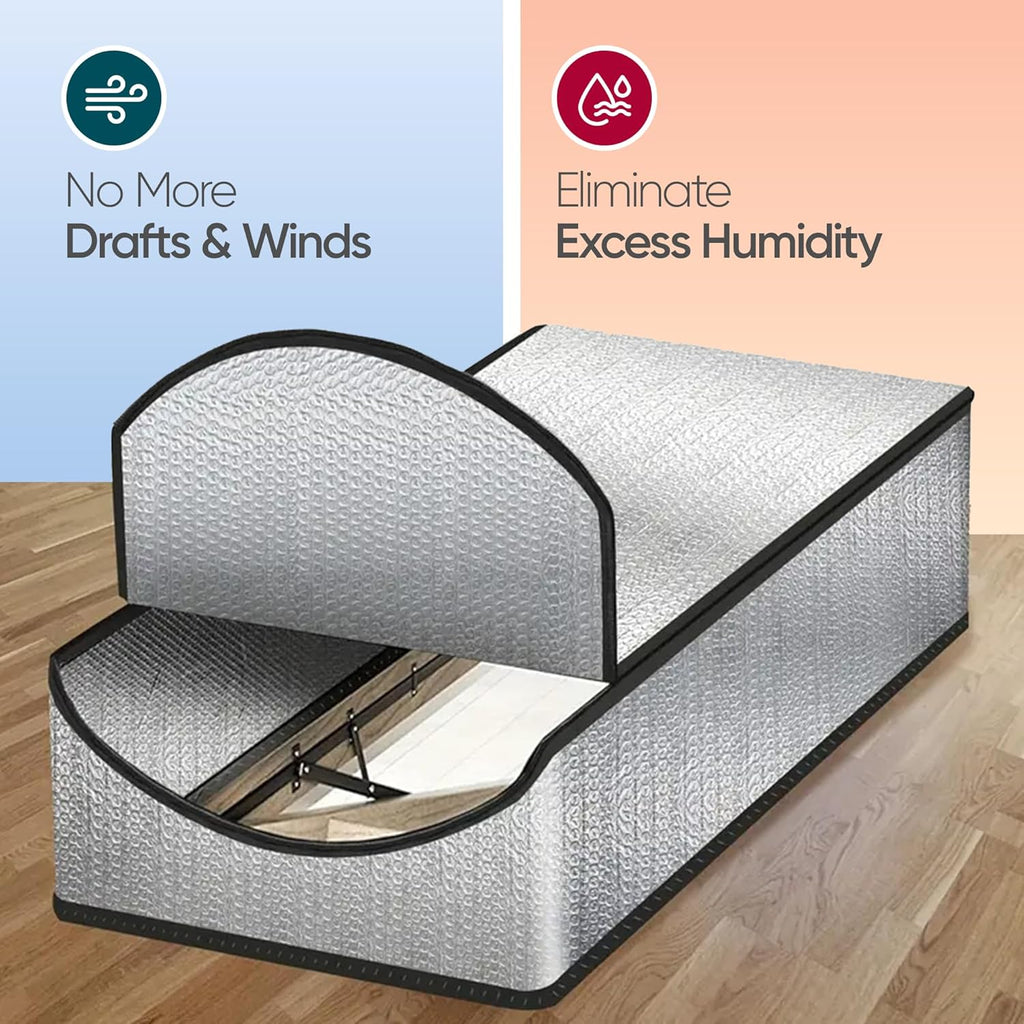 Attic Door Insulation Cover for Pull Down Ladder or Stair 25" x 54" x 11"- R-Value 15.6 Extra Thick Fire Proof Attic Tent Stairway Insulator with Easy Installation, Door Seal Hatch by Miloo