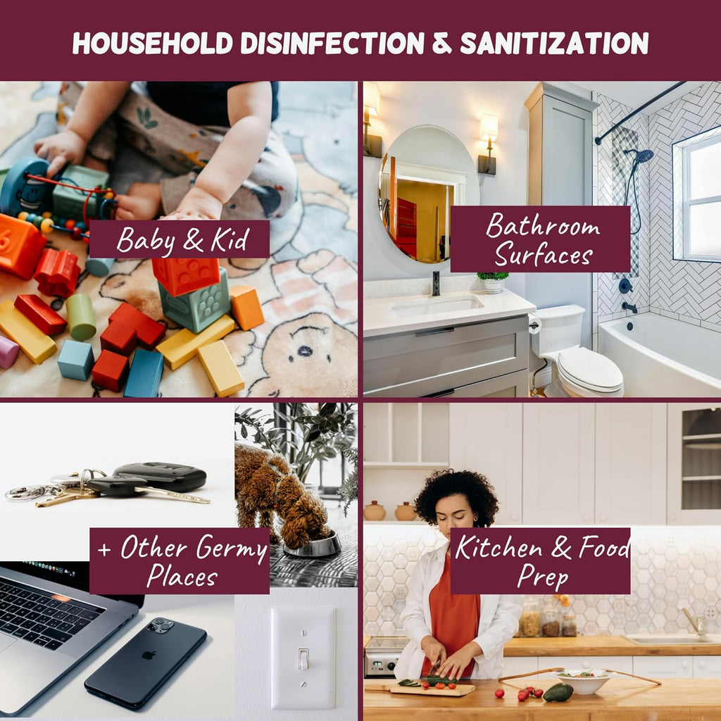 SKV Surface Disinfection and Sanitization | Cleans, Deodorizes, and Disinfects, Made with Hypochlorous Acid and Destroys 99.9% of Viruses and Bacteria. 1 Gallon