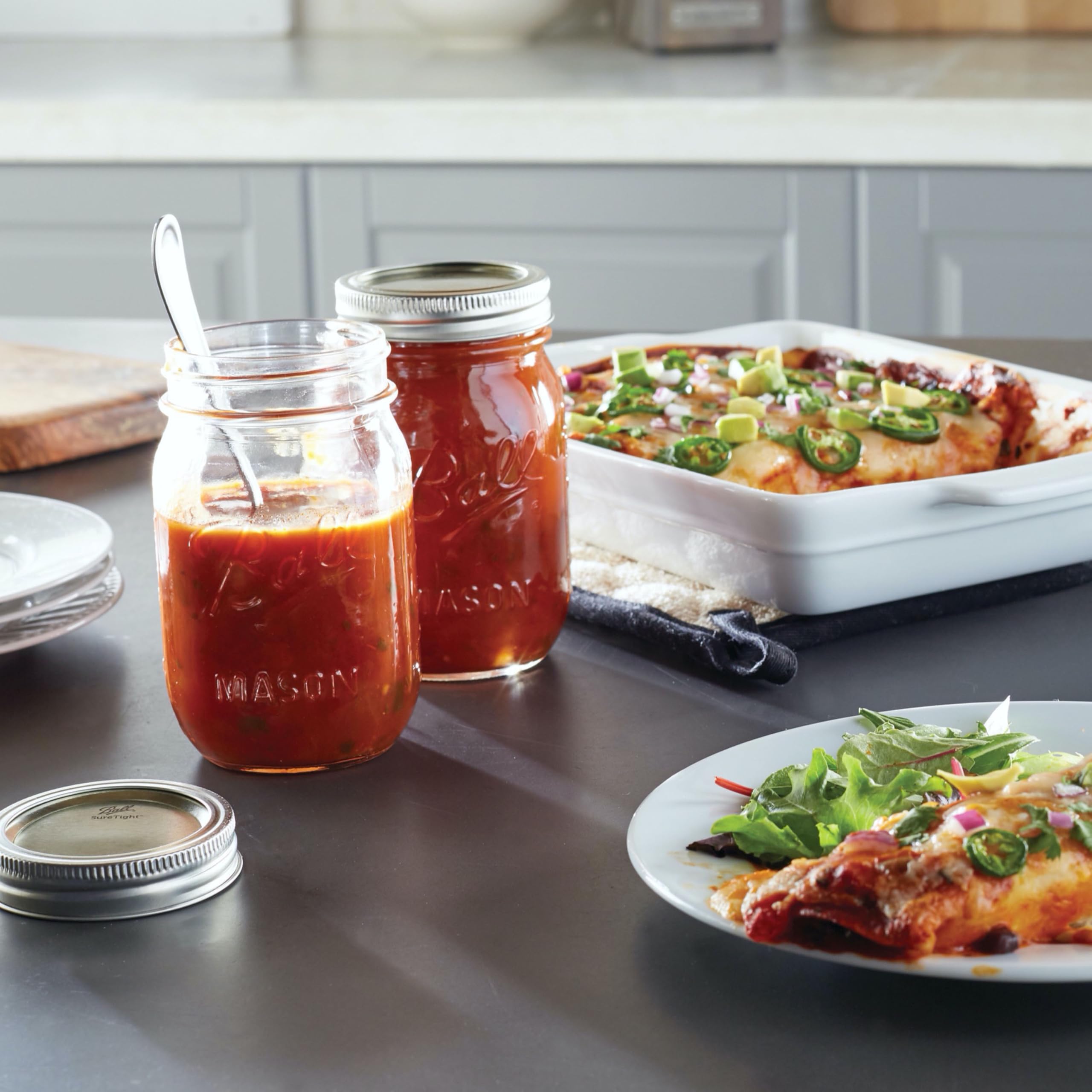 Ball Mason 4oz Quilted Jelly Jars with Lids and Bands, Set of 12