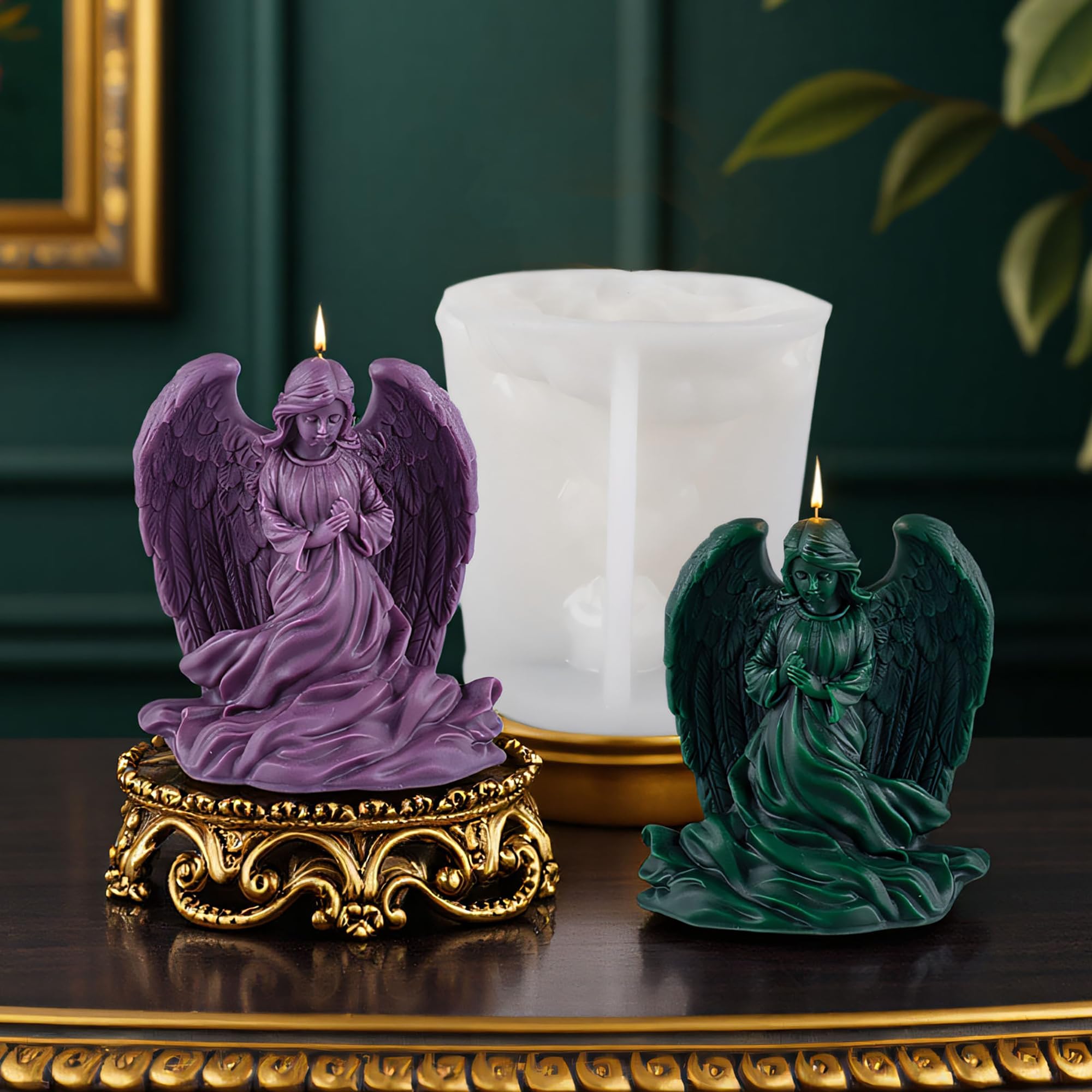 Squirrel Animal Molds Animal Spiral Wave Pillar Rotate Candle & Resin Mold - Resin Casting Silicone Molds for Home Decor & Candle Making Wave Spiral Mold