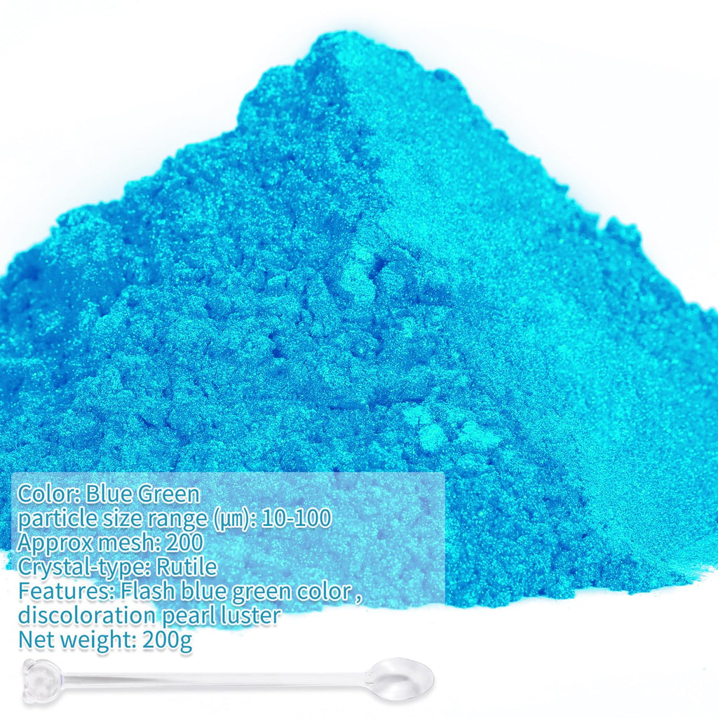 CHANGTIKEJI Mica Powder，24 Colors - 10g/Bottle of Natural Pigment Powder for Epoxy Resin，Soap Making，Candle Making,Lip Gloss,Car Freshies,Dye,Nail Polish,Bath Bombs