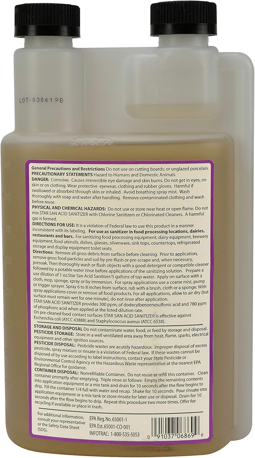 Five Star - 6022b_ - Star San - 32 Ounce - High Foaming Sanitizer