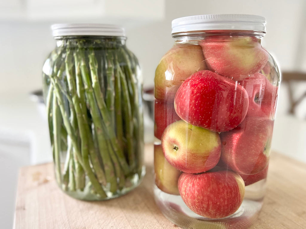 kitchentoolz 1 Gallon Glass Jar with Lid – Gallon Mason Wide Mouth Large Glass Jar for Fermenting, Pickling, Canning, Fermentation Jar, Kombucha, and Food Storage – 1 Gallon Jar Made in USA