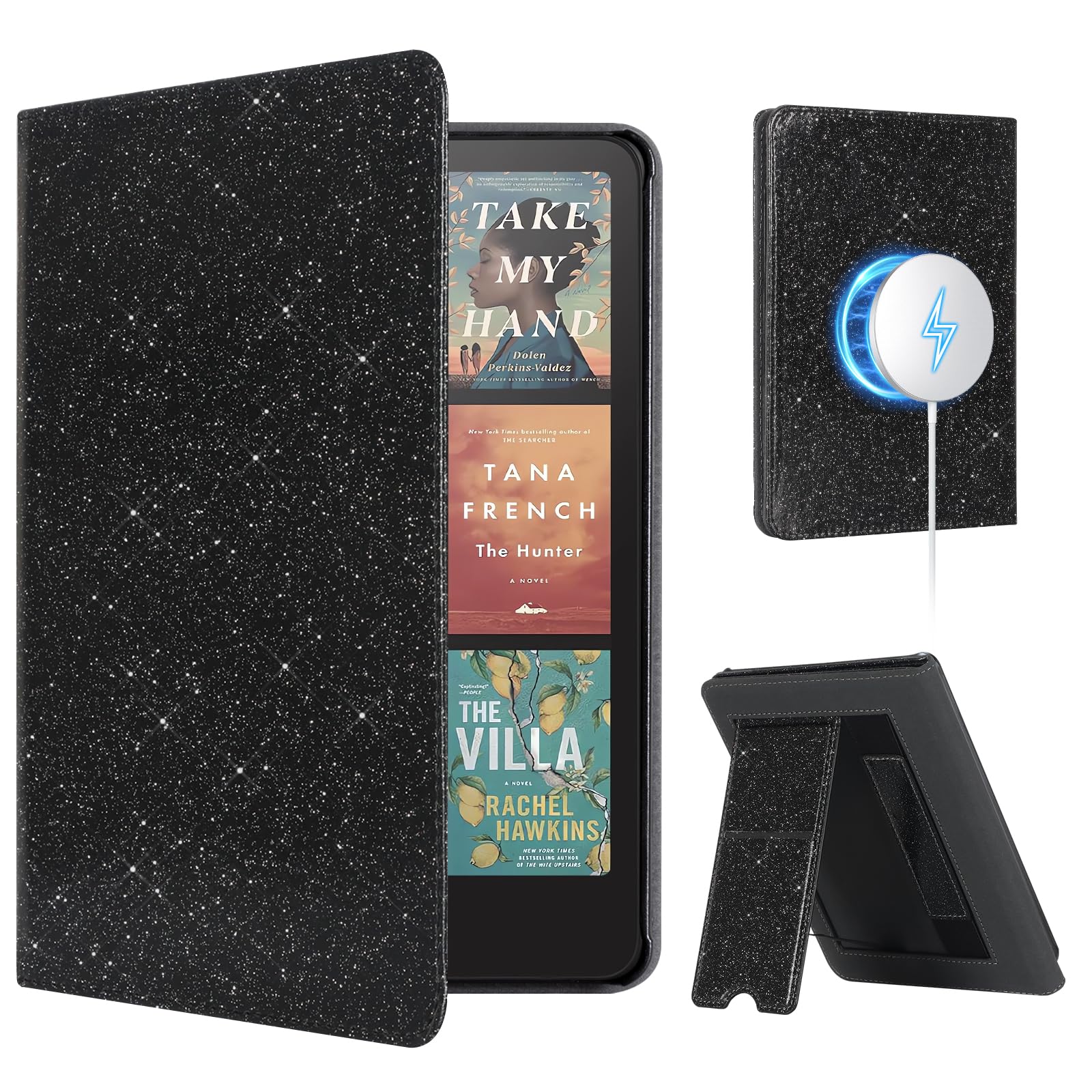 CoBak Case with Stand for Kindle Paperwhite 12th Gen 2024 Released (7") & Kindle Colorsoft Signature Edition - Durable PU Leather Cover with Auto Sleep Wake, Card Slot, Hand Strap Feature, Sage Green
