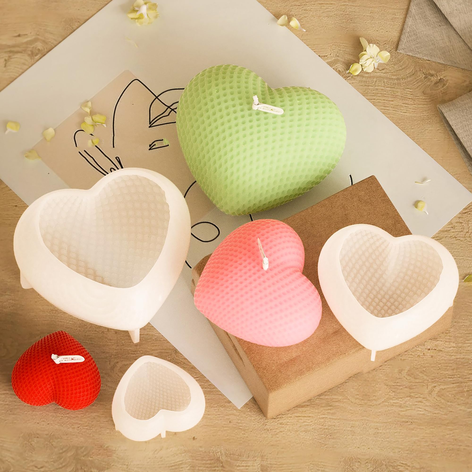 Animal & Owl Resin & Silicone Candle Mold Set - 3D Animal Mold for Home Decor & Candle Making