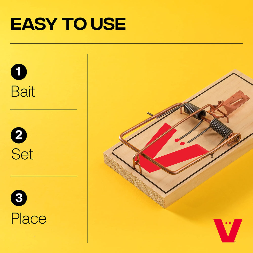 Victor Mouse Traps M035-12, Plastic Pedal, Sustainably Sourced FSC Wood, Wooden Mouse Traps, 12 Pack