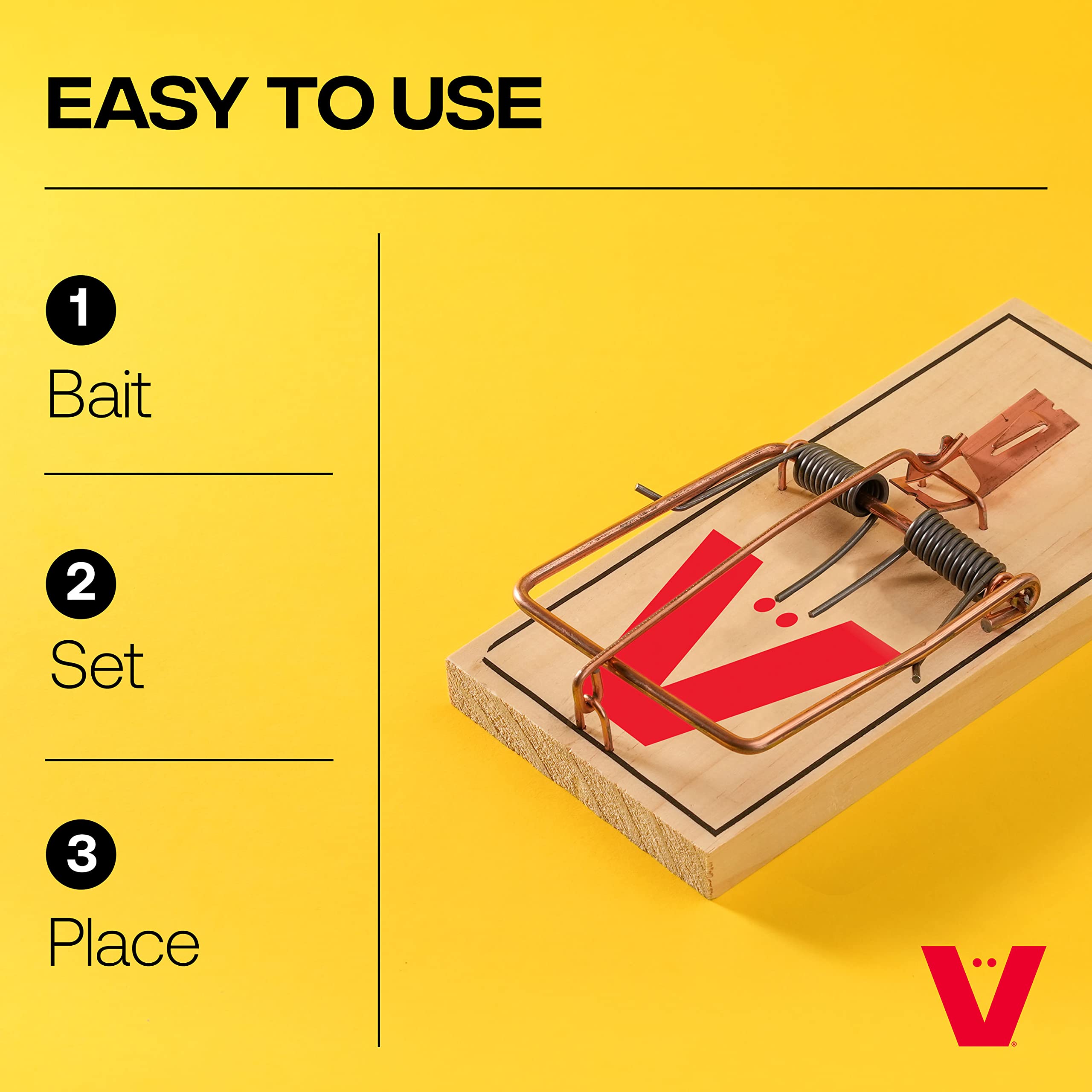 Victor Mouse Traps M035-12, Plastic Pedal, Sustainably Sourced FSC Wood, Wooden Mouse Traps, 12 Pack