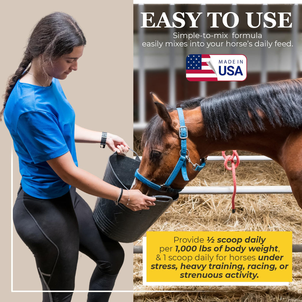 Equerry's Selenium and Vitamin E Supplement for Horses | Muscle Health & Antioxidant Support Horse Supplement | Meal Form | 20Ib Bag