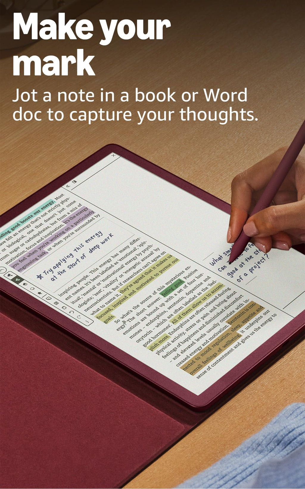 Amazon Kindle Scribe Colorsoft 32GB (newest model) — 11” paper-like color display with front light — Thin, light, powerful — Write in notebooks, documents, and books. Includes Premium Pen - Graphite