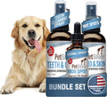 PetSilver - Wound & Skin Spray (4 fl oz), Teeth & Gum Spray (4 fl oz), and Immune Support (2 fl oz) with Patented Chelated Silver - Wound Care, Oral Care, Sinus & Cough Relief for Cats and Dogs