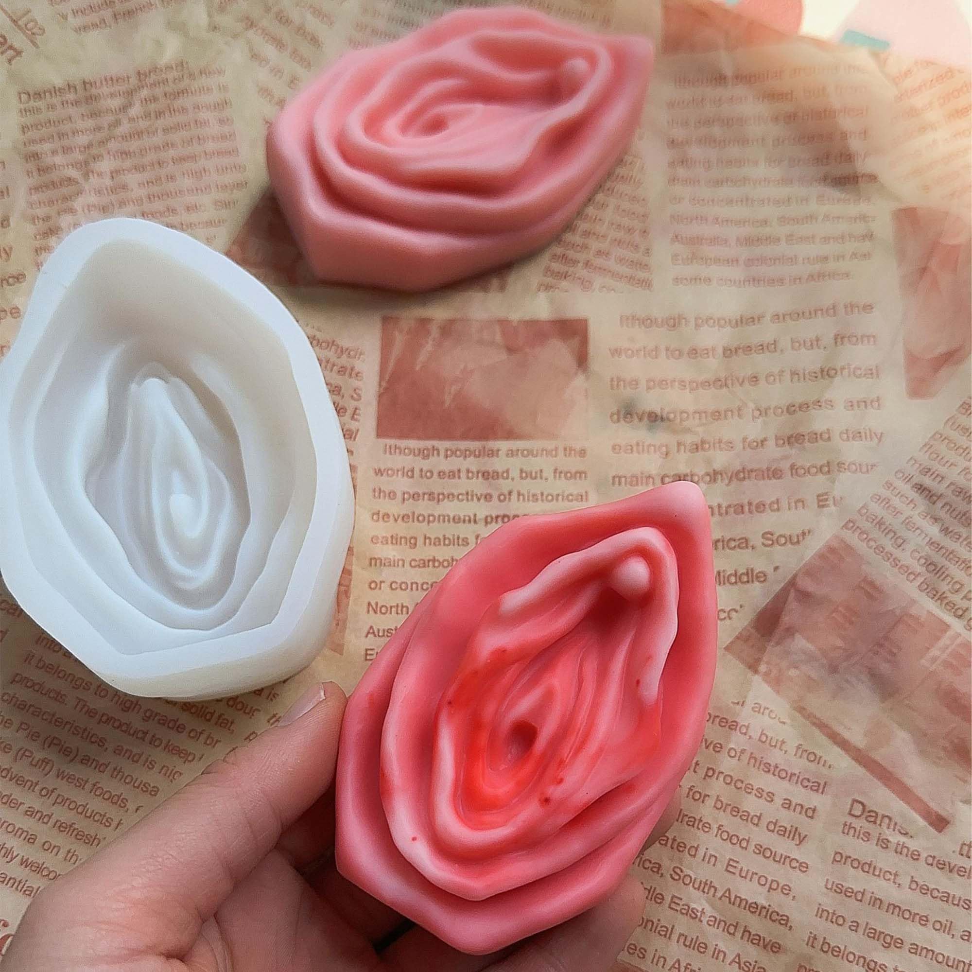 Flower Animal Cylinder Molds Silicone Wave Spiral Candle Mold - Silicone Resin Casting Molds for Candle & Resin & Soap Craft Supplies
