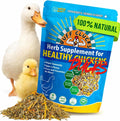 Buff Clucks Herb Supplement for Ducks - Natural Waterfowl Treat, Botanical Duck Feed Additive, Plant-Based Flock Support for Egg Production, Feather Health & Daily Wellness, Handcrafted in USA (12 oz)