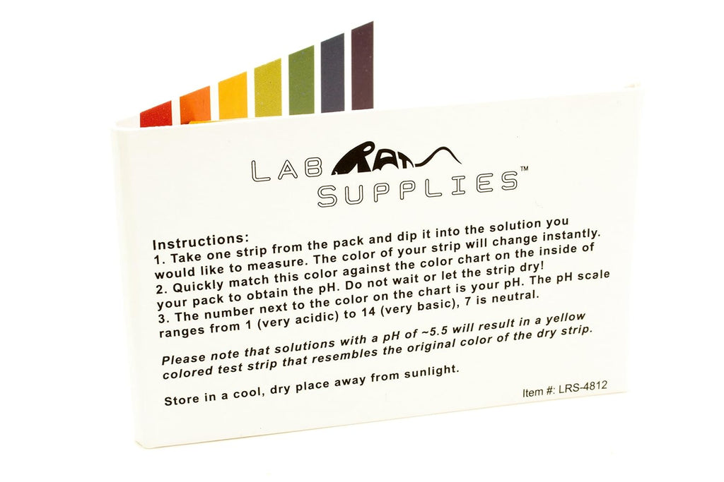 Litmus Test Paper pH Test Strips, Universal Application (pH 1-14), 200 Testing Strips | for Saliva, Soap, Urine, Food, Liquids, Water with Soil Testing, and Lab Monitoring