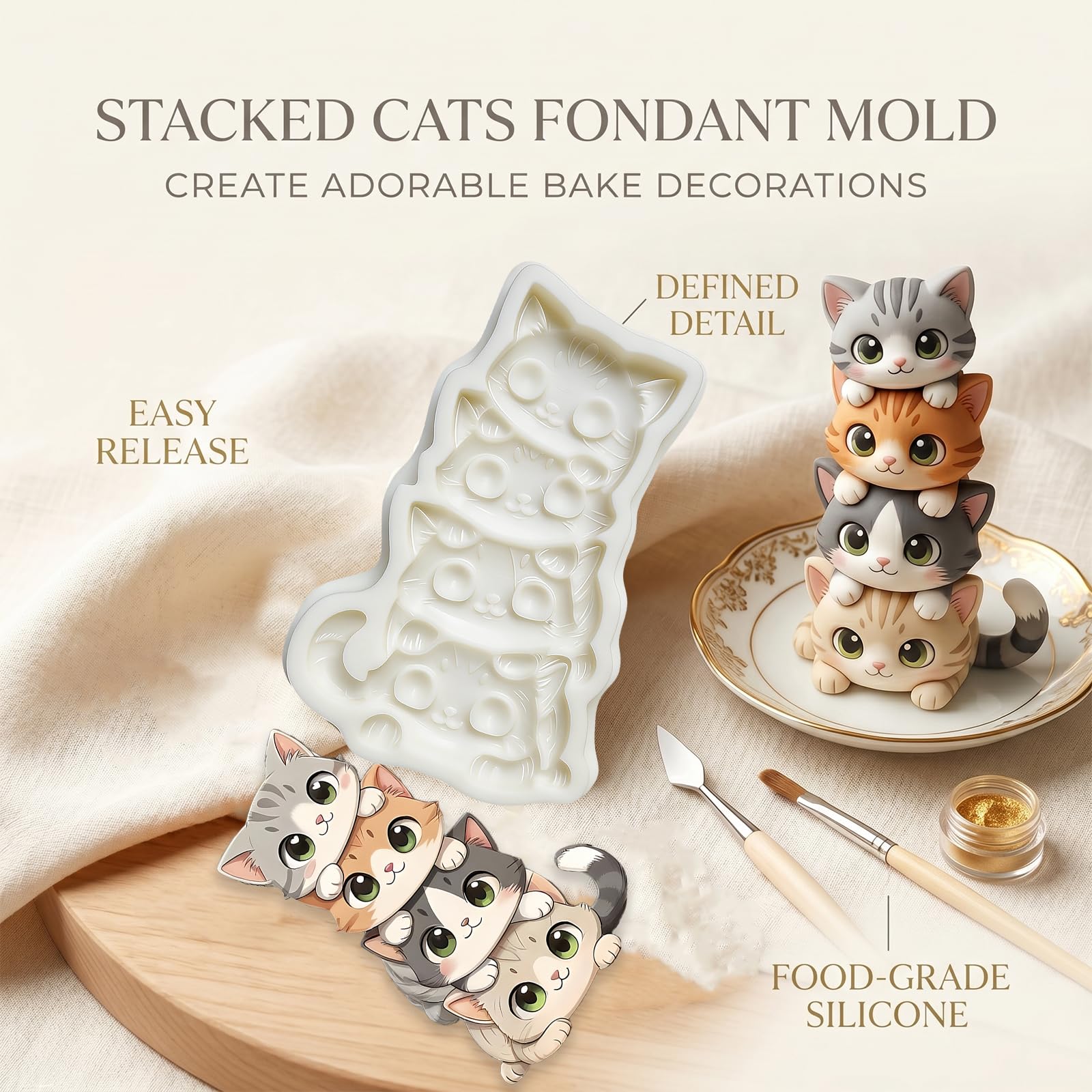 1 Pc Funny Chicken Butt Fondant Mold 3D Bending Chicken Candy Silicone Mold for Cake Decorating, Chocolate, Cupcake Toppers, Resin, Soap, Epoxy, Clay, Plaster, Farm Animal DIY Crafts