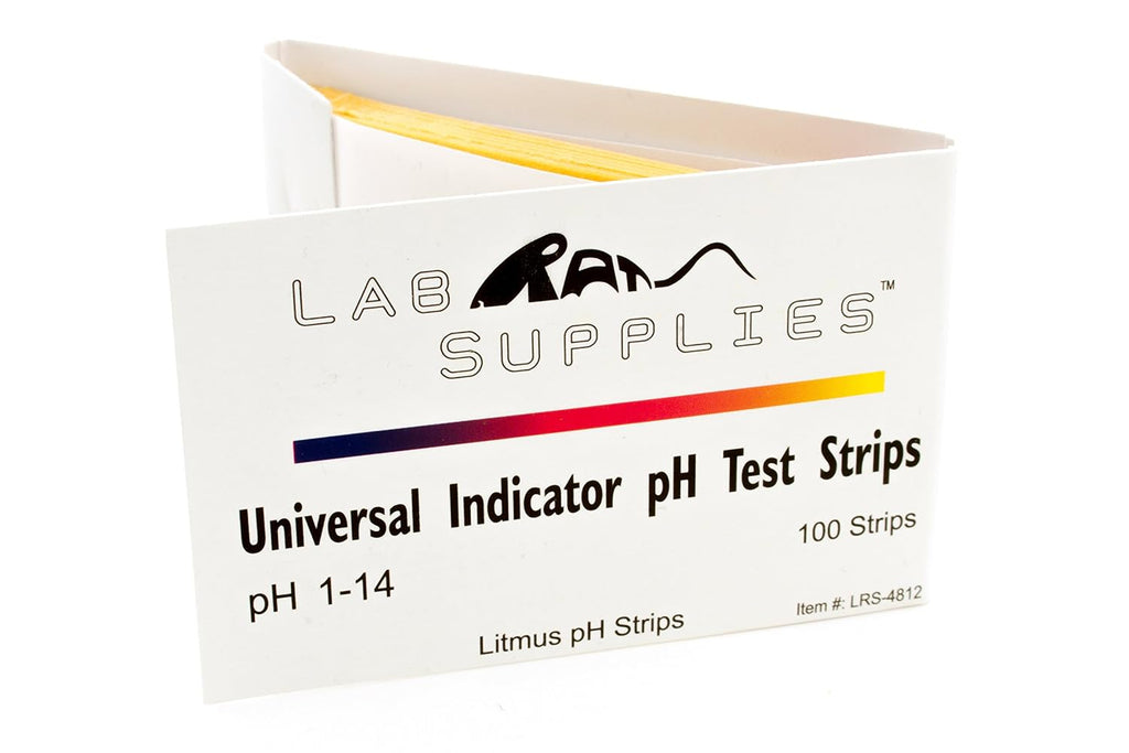 Litmus Test Paper pH Test Strips, Universal Application (pH 1-14), 200 Testing Strips | for Saliva, Soap, Urine, Food, Liquids, Water with Soil Testing, and Lab Monitoring