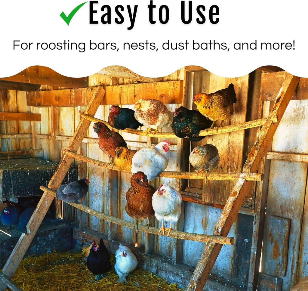 Buff Clucks Dust Bath Herb Blend for Chickens - Keep Feathers Clean & Healthy - Food Grade, Natural Nesting Box Herbs for Bedding, Coop Floor, USA (5 LB)