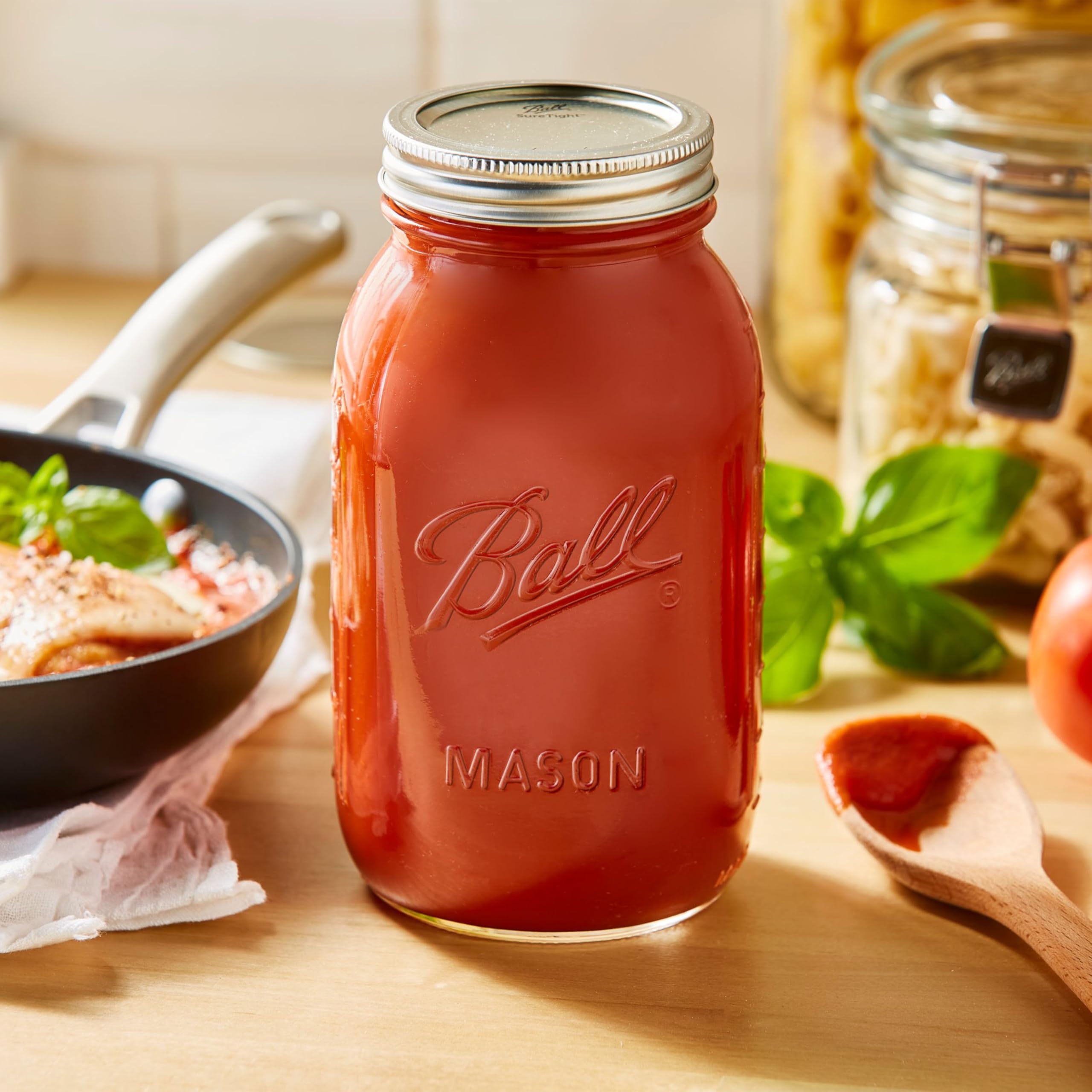 Ball Mason 4oz Quilted Jelly Jars with Lids and Bands, Set of 12