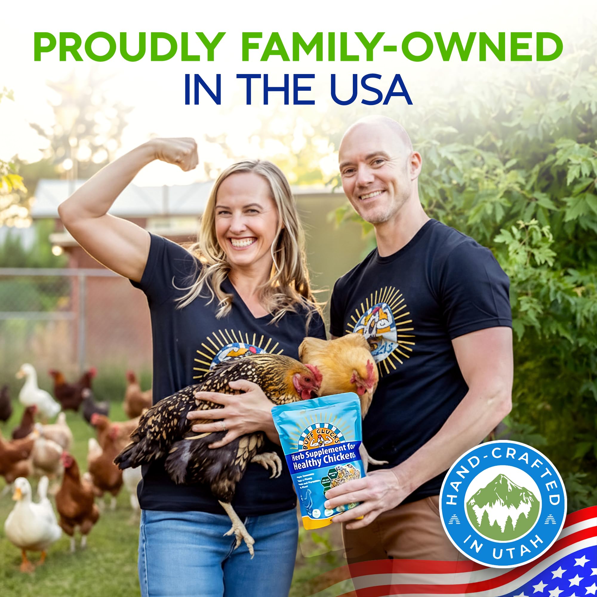 Buff Clucks Chick Formula Herbal Supplement for Baby Chicks – All-Natural Botanical Blend for Daily Wellness, Feather Quality – Plant-Based Herbs for Coop Snacks - Calendula, Oregano, Lemon Balm, USA
