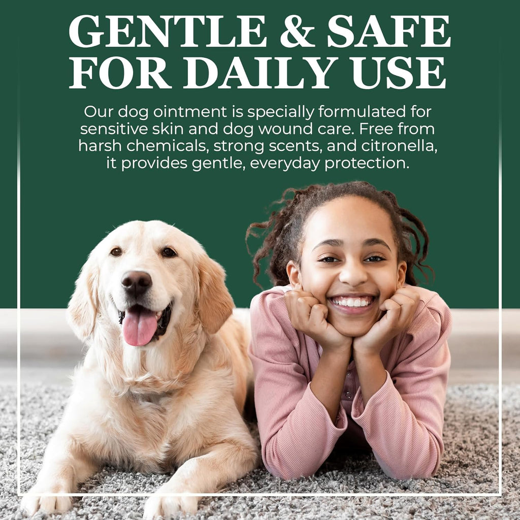 Soothe N’ Protect Dog Ointment, Hot Spot Treatment for Dogs, Healing Moisturizer for Skin Irritation, Itching, Hot Spots, Bites, Skin Salve for Dog Wound Care, 3oz