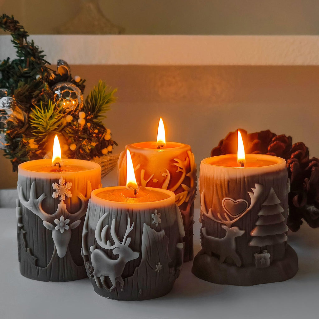 Squirrel Animal Molds Animal Spiral Wave Pillar Rotate Candle & Resin Mold - Resin Casting Silicone Molds for Home Decor & Candle Making Wave Spiral Mold