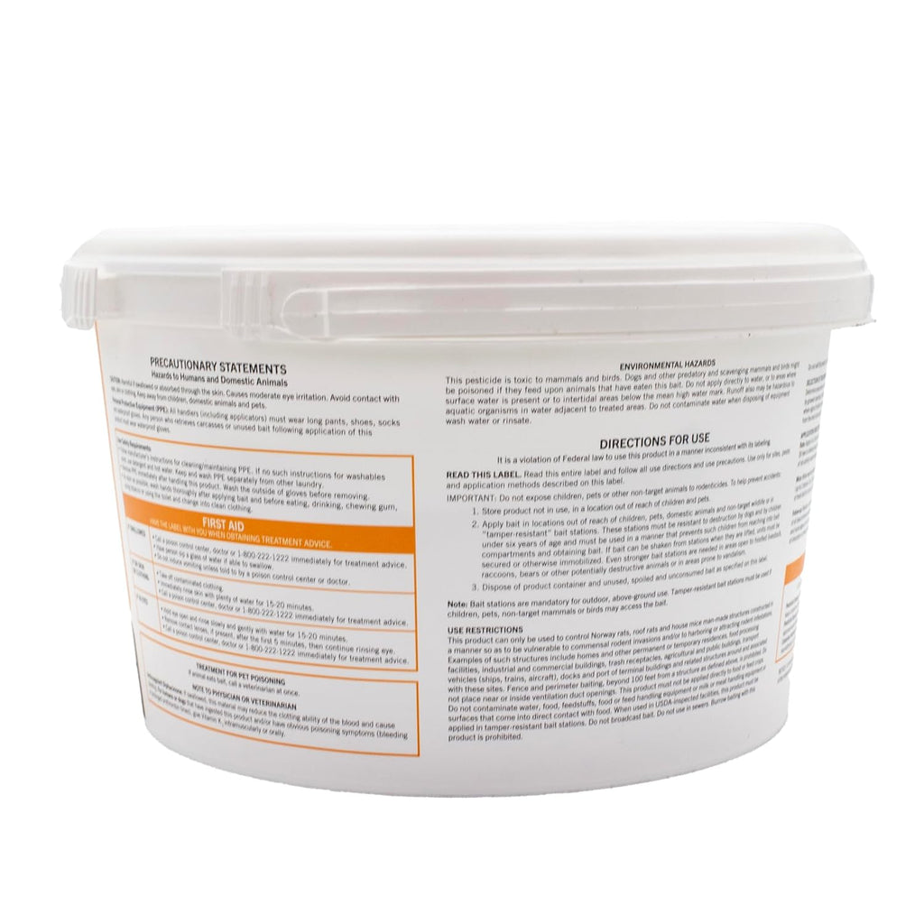JT Eaton Bait Block Peanut Butter Flavor Rodenticide – 4 lb. Pail – Effective Rodent Control Bait Blocks – Long-Lasting and Easy to Use