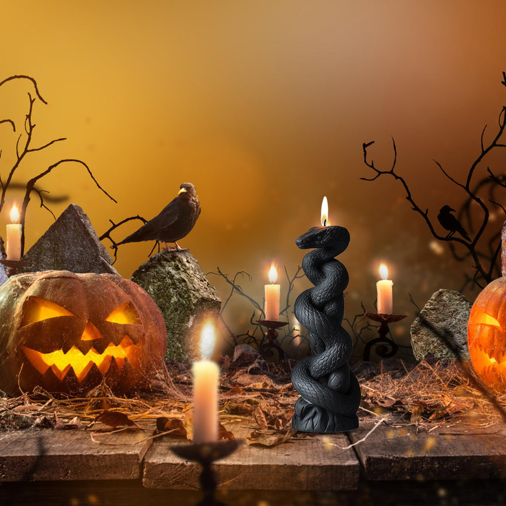 Halloween Candle Mold for Candle Making, 3DSilicone Mold for Resin Casting DIY Plaster Polymer Clay Home Decoration (Witch)